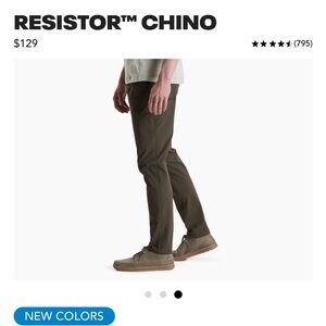 NWOT MENS KUHL “RESISTOR CHINO” 40x32
